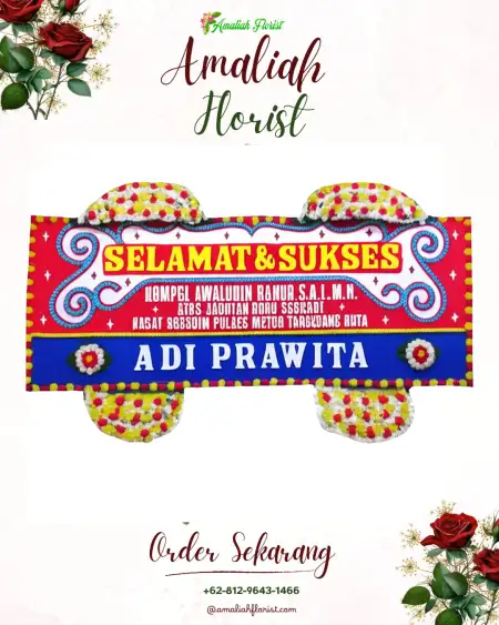 Papan Bunga Ucapan Selamat Gembleb